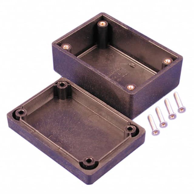 1594RFIBBK BOX ABS BLACK 3.189"L X 2.205"W
