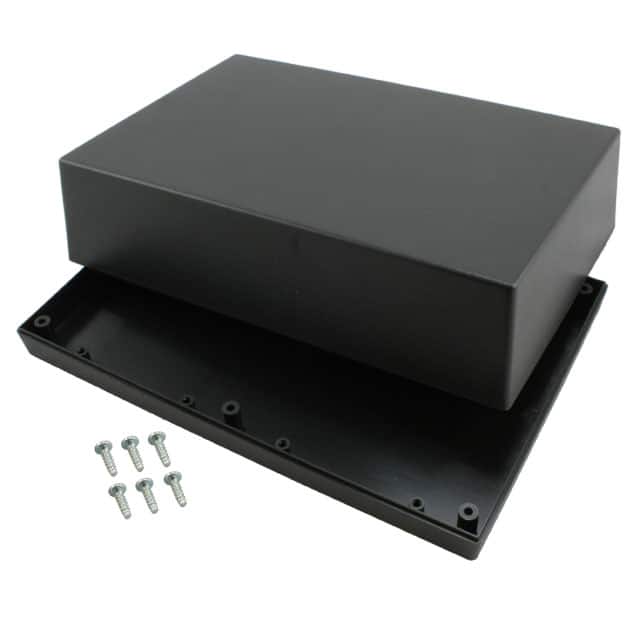 194,BK BOX ABS BLACK 9.500"L X 6.340"W