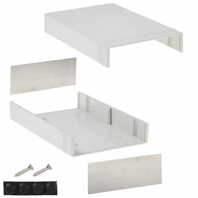 1598GSGY BOX ABS GRAY 9.831"L X 6.260"W