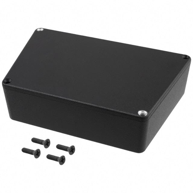 1590TRPCBK BOX ALUM BLACK 5.946"L X 3.740"W