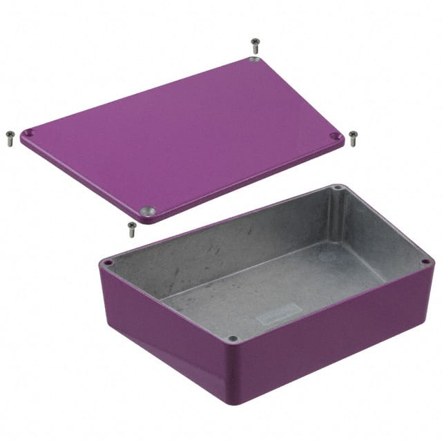 1590TRPCPR BOX ALUM PURP 5.946"L X 3.740"W