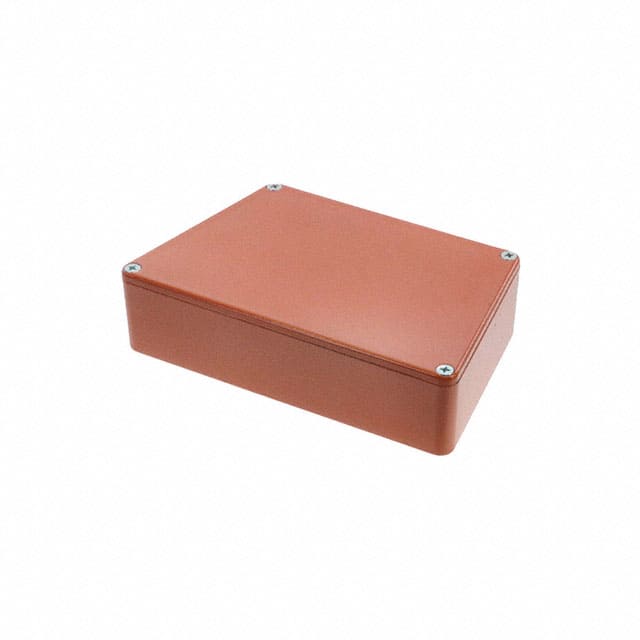 1590TRPCOR BOX ALUM ORANGE 5.95"L X 3.74"W