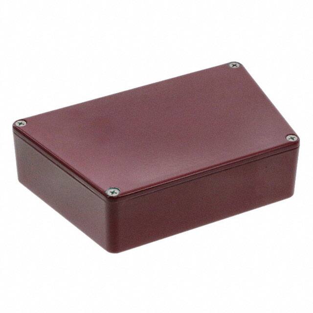 1590TRPCRD BOX ALUM RED 5.95"L X 3.74"W