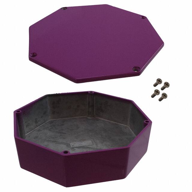 1590STPCPR BOX ALUM PURP 5.23"L X 5.23"W