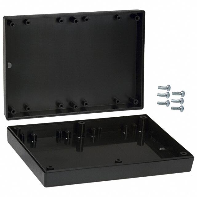 171I,BK BOX ABS BLACK 6.880"L X 4.880"W