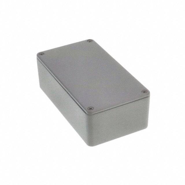 1590PGY BOX ALUM GRAY 6.024"L X 3.268"W