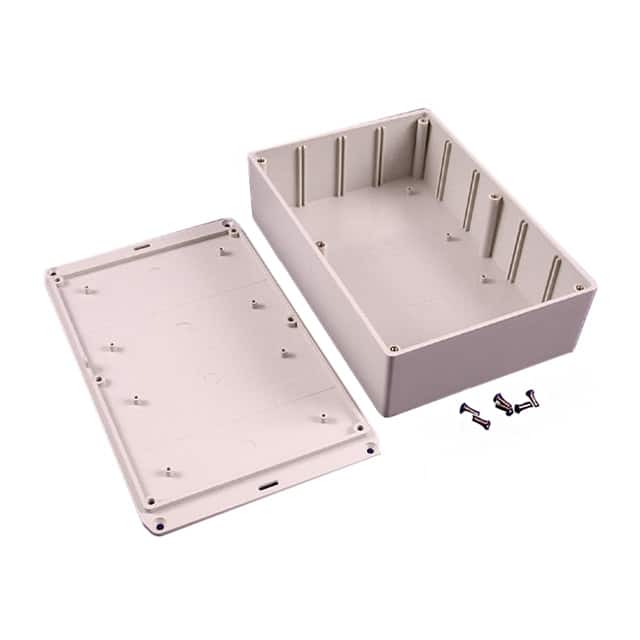 1591XXFFLGY BOX ABS GRAY 8.701"L X 5.906"W