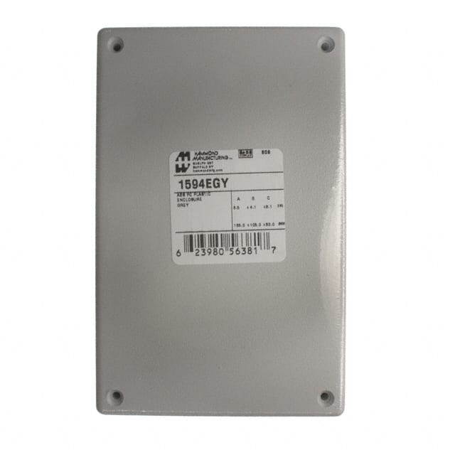1594EGY BOX ABS GRAY 6.575"L X 4.213"W