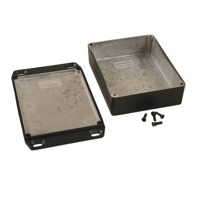 1590WBBFLBK BOX ALUM BLACK 4.705"L X 3.701"W