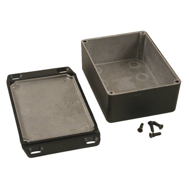 1590WSFLBK BOX ALUM BLACK 4.335"L X 3.232"W