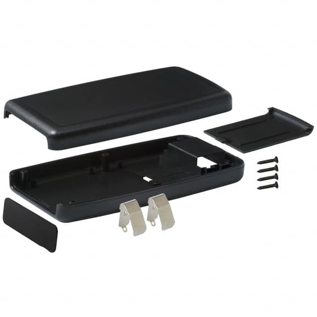 H75 9V,BK BOX ABS BLACK 7.200"L X 3.650"W