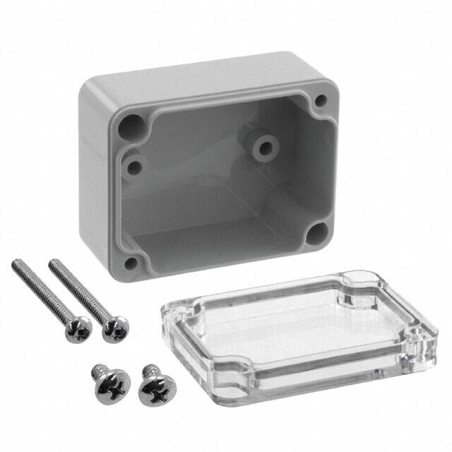 RB32P04C10G BOX PLSTC GRAY/CL 2.56" X 1.97"