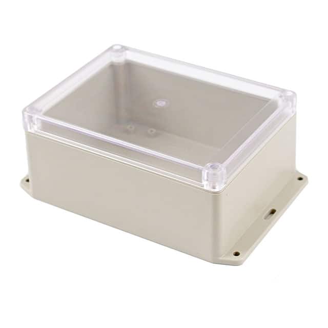 RP1245BFC BOX ABS GRY/CL 7.680"L X 5.060"W