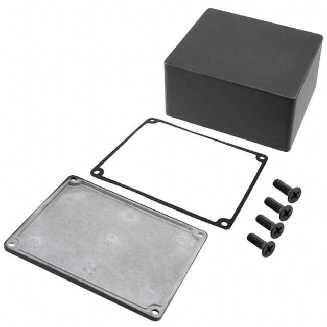 1590WCEBK BOX ALUM BLACK 4.740"L X 3.543"W
