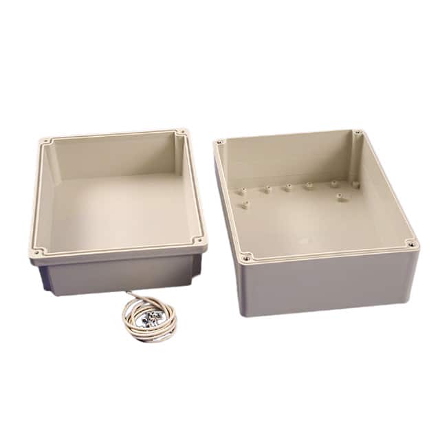 RP1385 BOX ABS GRAY 7.350"L X 5.787"W