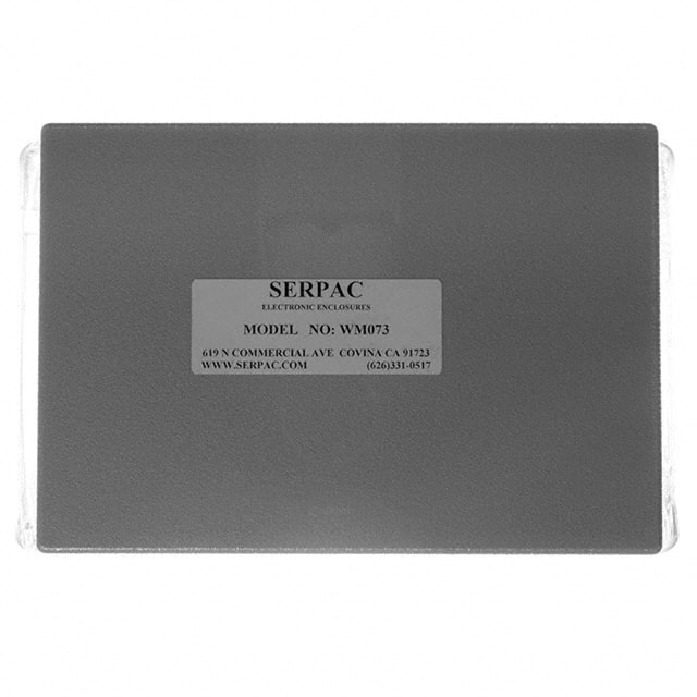 WM073,GY BOX ABS GRAY 6.880"L X 4.880"W