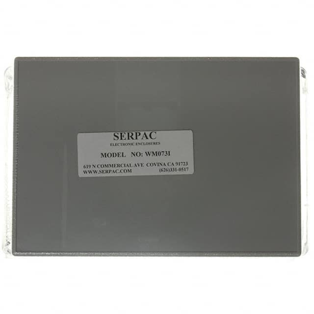WM073I,GY BOX ABS GRAY 6.880"L X 4.880"W