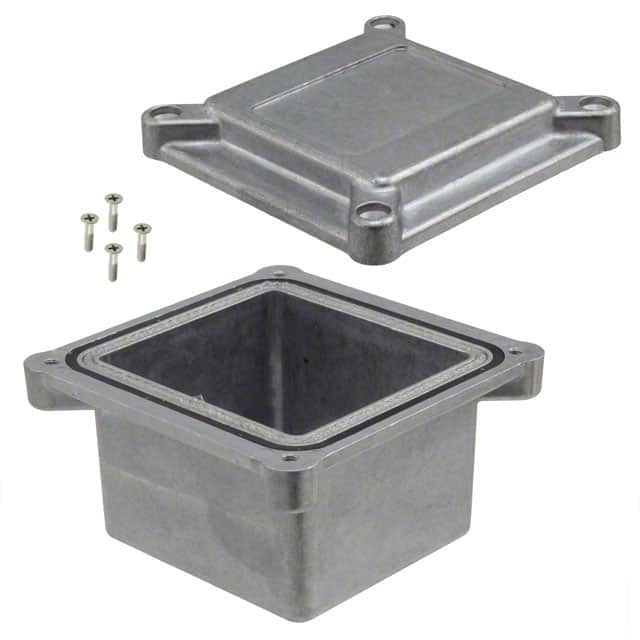 ANS-3803 BOX ALUM NAT 3.787"L X 3.787"W