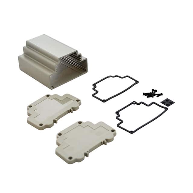 DMX-4780-G BOX ALUM GRAY 3.871"L X 4.461"W