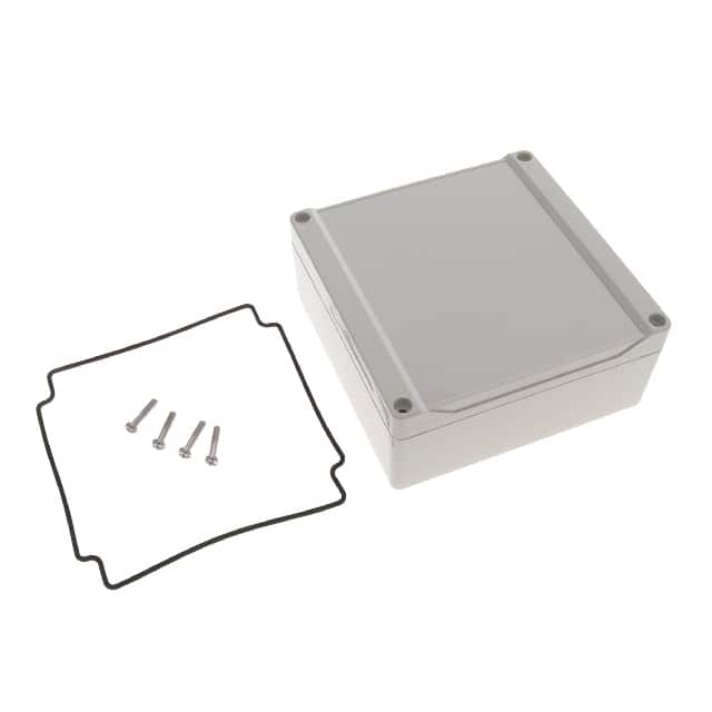 1555QGY BOX ABS GRAY 5.512"L X 5.512"W