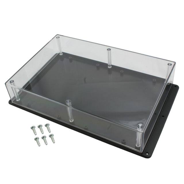 WM093C,BK BOX PLAS /CLR 9.500"L X 6.34"W