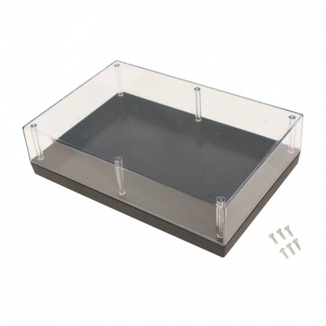 193C,BK BOX PLAS /CLR 9.500"L X 6.34"W