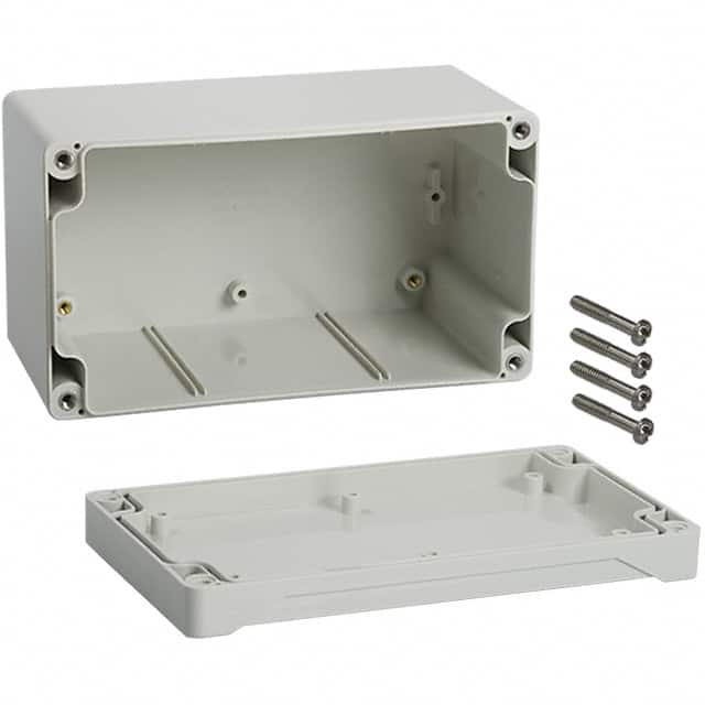 1555KGY BOX ABS GRAY 6.299"L X 3.543"W
