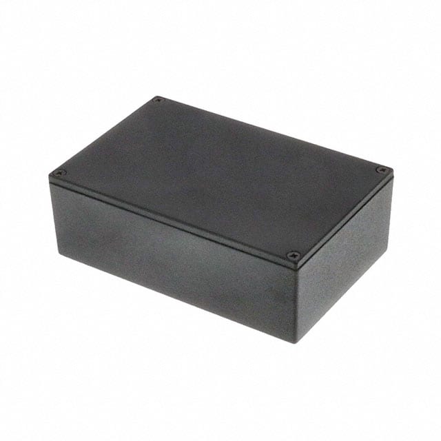1590WJBK BOX ALUM BLACK 5.709"L X 3.740"W