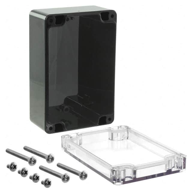 RB53P06C16B BOX PLSTC BLK/CLR 4.72"LX3.15"W