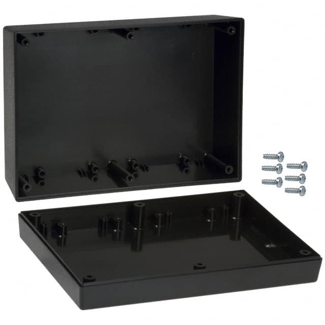 173I,BK BOX ABS BLACK 6.880"L X 4.880"W