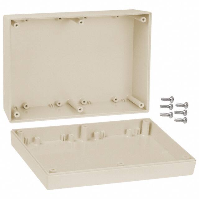 173,AL BOX ABS ALMOND 6.880"L X 4.880"W