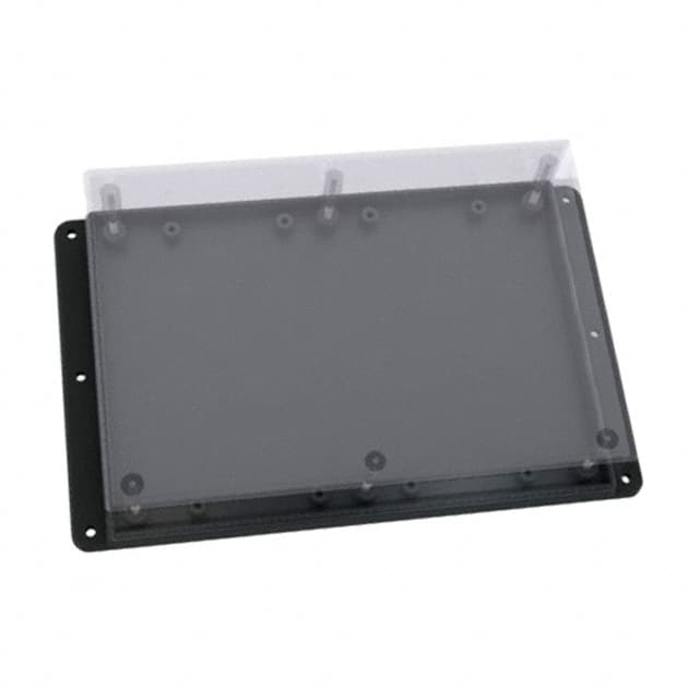 WM072C,BK BOX PLAS BLK/CLR 6.88"L X 4.88"W