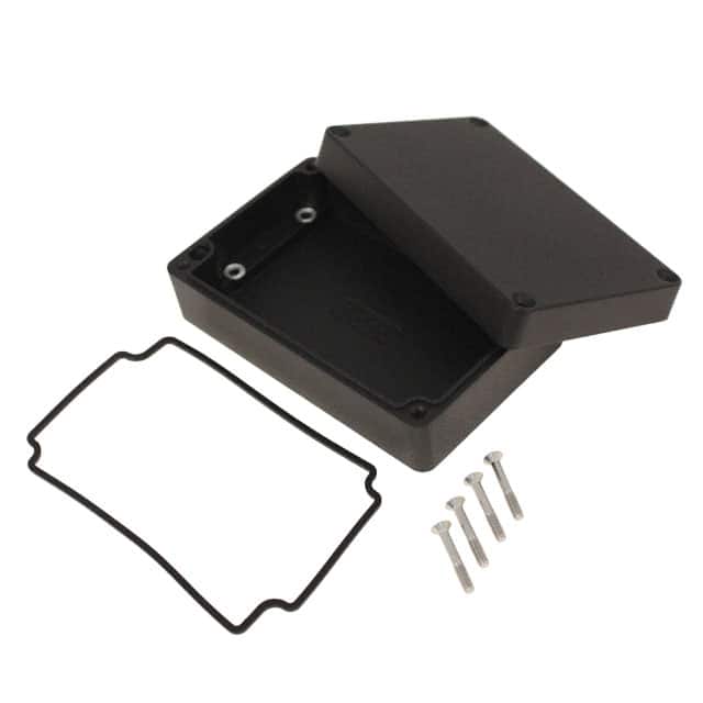 1550Z107BK BOX ALUM BLACK 4.937"L X 3.165"W
