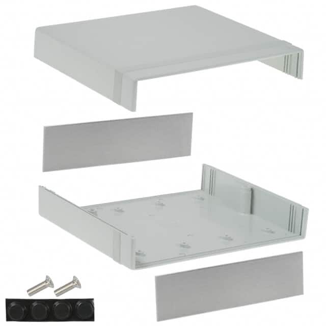 1598DGY BOX ABS GRAY 7.077"L X 8.075"W