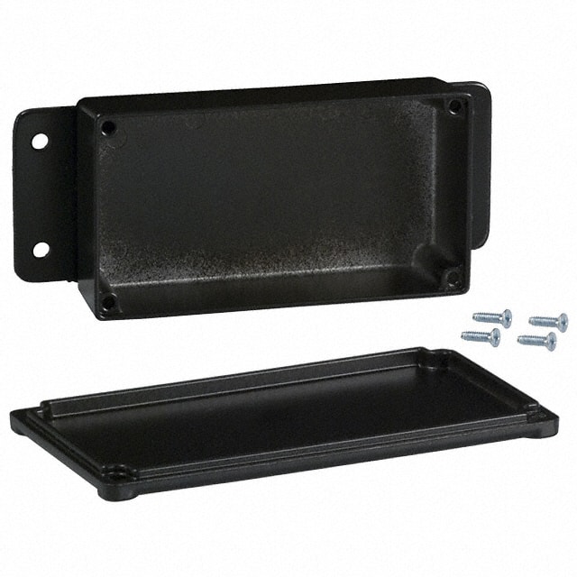 CU-4124-B BOX ALUM BLACK 4.375"L X 2.375"W