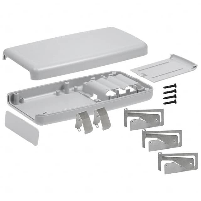 H754AA,GY BOX ABS GRAY 7.200"L X 3.650"W
