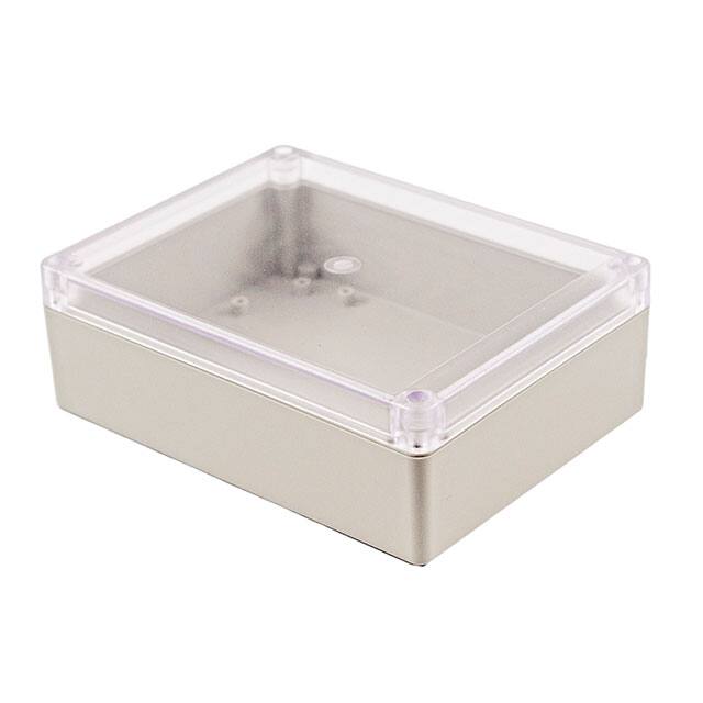 RP1235C BOX ABS GRY/CL 6.520"L X 4.940"W