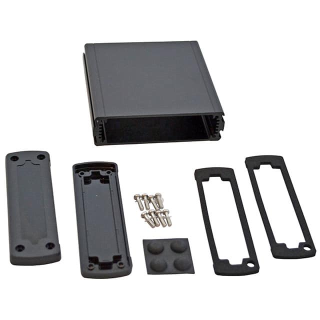 EXN-23354-BKP BOX ALUM BLACK 4.685"L X 4.476"W