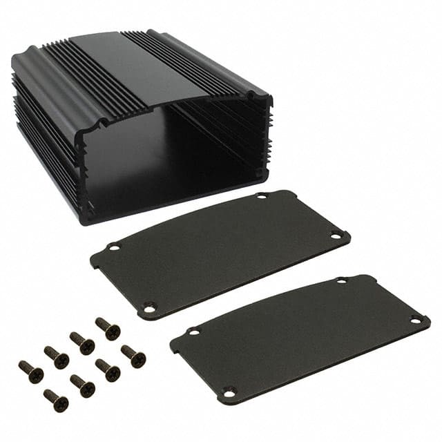EXT-9164 BOX ALUM BLACK 3.937"L X 3.483"W