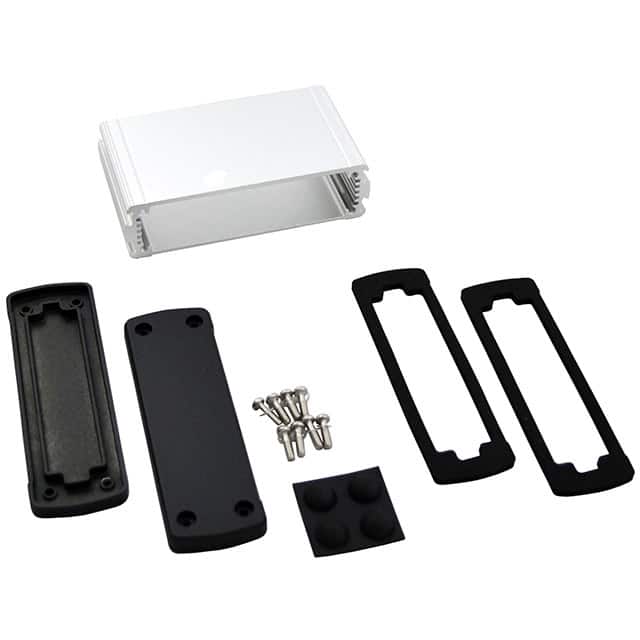 EXN-23353-SV BOX ALUM BLK/SLV 2.72"L X 4.48"W
