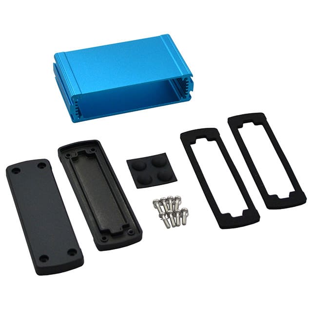 EXN-23353-BL BOX ALUM BLK/BLU 2.72"L X 4.48"W