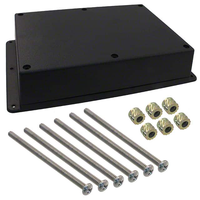 WM072R,BK BOX ABS BLACK 6.880"L X 4.880"W