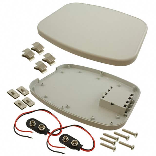 1599TABLGYBAT BOX ABS GRAY 9.449"L X 7.480"W