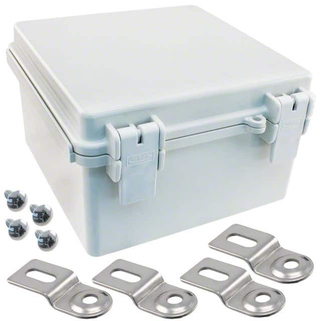 NBF-32110 BOX ABS GRAY 5.900"L X 5.900"W
