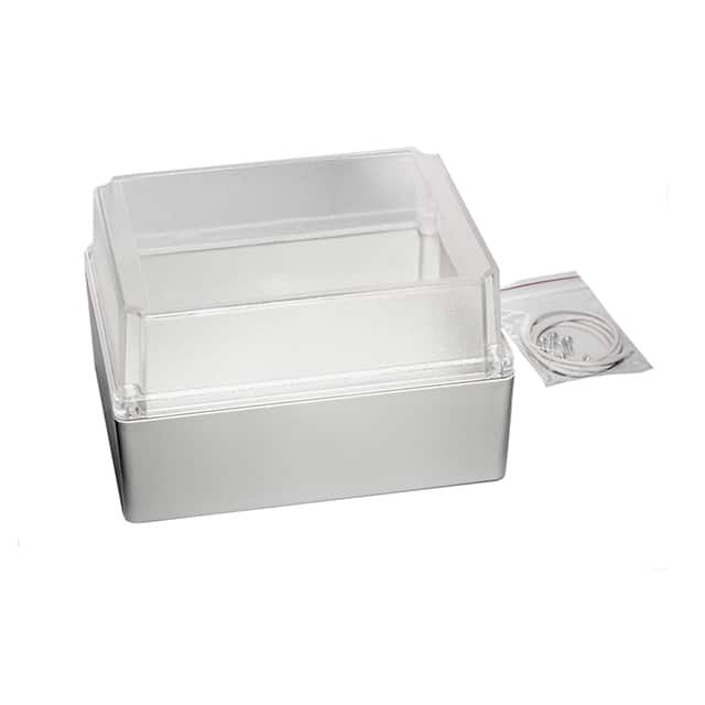 RP1385C BOX ABS GRY/CL 7.350"L X 5.787"W