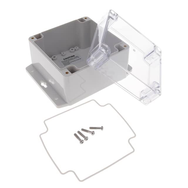 PN-1337-ACMB BOX PLAS GRAY 4.720"L X 4.720"W