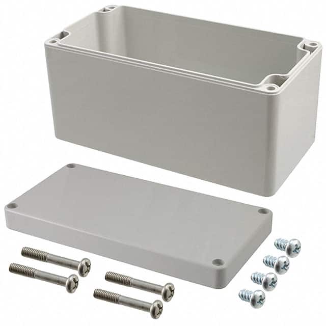 090816090 BOX ABS GRAY 6.299"L X 3.150"W