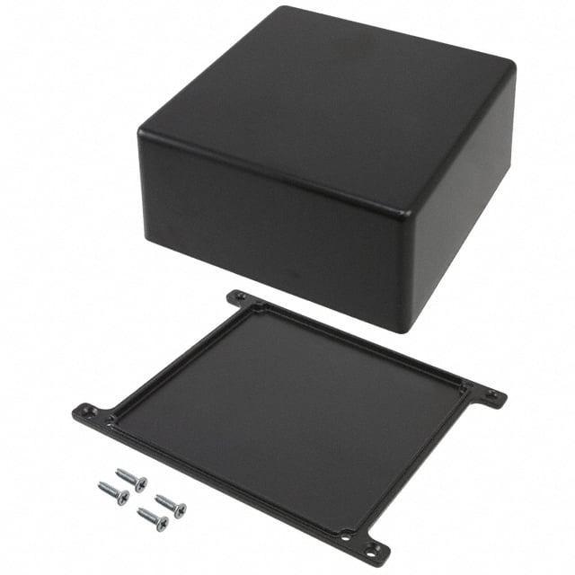 CU-5474-B BOX ALUM BLACK 4.750"L X 4.750"W