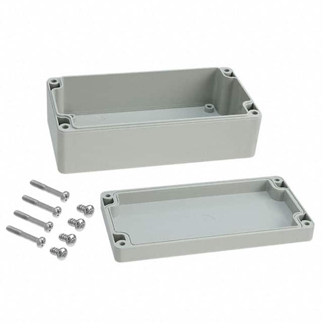 090816060 BOX ABS GRAY 6.299"L X 3.150"W