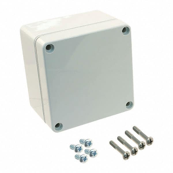 02210000 BOX PLASTIC GRAY 3.23"L X 3.15"W
